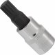VIGOR Innenvielzahn Schraubendreher-Einsatz ∙ XZN ∙ V6109 ∙ 3/8 Zoll (10 mm) Vierkant hohl ∙ Innen Vielzahn Profil XZN ∙ SW M9