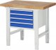 Werkbank höhenverstellbar 7133A1 | B1000xT700xH790-1140mm | 4xSchublade-TA