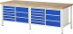 Werkbank 8479A2 | B2500xT900xH840mm | 18xSchublade-TA Werkbank 8479A2 | B2500xT900xH840mm | 18xSchublade-TA