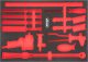 VIGOR Weichschaumeinlage ∙ leer ∙ V6812-L ∙ L x B x H: 563 mm x 393 mm x 35 mm