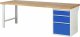 Werkbank 7508A1 | B2500xT900xH890mm | 3xSchublade-VA