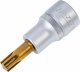 HAZET Schraubendreher-Steckschlüsseleinsatz 991-9 ∙ 1/2 Zoll (12,5 mm) Vierkant hohl ∙ Innen Keilprofil Ribe-CV ∙ SW M9