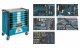 HAZET Werkstattwagen Assistent 179NXL-8S1/425 ∙ 425-teilig ∙ Schubladen | flach: 7× 81 x 696 x 398 mm ∙ Schubladen | hoch: 1× 166 