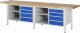 Werkbank höhenverstellbar 8463A2 | B3000xT700xH840-1040mm | 8xSchublade-TA