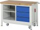 Werkbank mit Fahrgestell 8462I2 | B1250xT700xH880mm | 3xSchublade-TA Werkbank mit Fahrgestell 8462I2 | B1250xT700xH880mm | 3xSchublade-TA