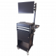 Laptopwagen Premium inkl. Kabelhalter | Monitorhalterung | seitl. Ablage Laptopwagen Premium