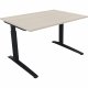 Schreibtisch Kufe Einzels. Quadrat B1200xT900xH650-850 an/Akazie hell Schreibtisch Kufe Einzels. Quadrat B1200xT900xH650-850 an/Akazie hell
