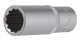 Steckschlüsseleinsatz | 1/2" | Zwölfkant | 18 mm | tief