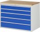 Schubladenschrank XXL5.11 | B1145xT650xH825mm | B-Top-25mm | 5xSchublade-TA Schubladenschrank XXL5.11 | B1145xT650xH825mm | B-Top-25mm | 5xSchublade-TA