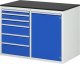 Schubladenschrank LL5.24.12 | B1145xT650xH820mm | M-Top-22mm | 6xSchublade-TA,1xTür Schubladenschrank LL5.24.12 | B1145xT650xH820mm | M-Top-22mm | 6xSchublade-TA,1xTür