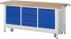 Werkbank mit Fahrgestell 8569I2 | B2000xT700xH880mm | 3xSchublade-TA | 2xTür Werkbank mit Fahrgestell 8569I2 | B2000xT700xH880mm | 3xSchublade-TA | 2xTür