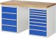 Werkbank 7822A3 | B1500xT700xH890mm | 12xSchublade-TA Werkbank 7822A3 | B1500xT700xH890mm | 12xSchublade-TA