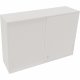 Aufsatz Schiebetürenschrank 3OH B1600xT442xH1088mm Diamant Weiß