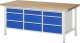 Werkbank höhenverstellbar 8573A2 | B2000xT900xH840-1040mm | 9xSchublade-TA