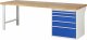 Werkbank 7611A1 | B2500xT900xH840mm | 5xSchublade-VA Werkbank 7611A1 | B2500xT900xH840mm | 5xSchublade-VA