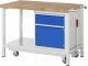 Werkbank mit Fahrgestell 8152 | B1250xT700xH880mm | 1xSchublade-TA | 1xTür