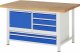 Werkbank höhenverstellbar 8932A2 | B1500xT900xH840-1040mm | 5xSchublade-TA | 1xTür Werkbank höhenverstellbar 8932A2 | B1500xT900xH840-1040mm | 5xSchublade-TA | 1xTür