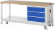 Werkbank mit Fahrgestell 8257 | B2000xT700xH880mm | 3xSchublade-TA Werkbank mit Fahrgestell 8257 | B2000xT700xH880mm | 3xSchublade-TA