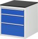 Schubladenschrank L3.16 | B580xT650xH640mm | M-Top-22mm | 3xSchublade-TA Schubladenschrank L3.16 | B580xT650xH640mm | M-Top-22mm | 3xSchublade-TA