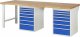 Werkbank 7517A8 | B2500xT900xH840mm | 14xSchublade-TA