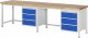 Werkbank 8157A1 | B3000xT700xH840mm | 6xSchublade-VA Werkbank 8157A1 | B3000xT700xH840mm | 6xSchublade-VA