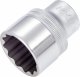 HAZET Steckschlüsseleinsatz 900AZ-1.1/16 ∙ 1/2 Zoll (12,5 mm) Vierkant hohl ∙ Außen Doppelsechskant-Tractionsprofil ∙ SW 1.1⁄16″