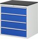 Schubladenschrank XL5.1 | B770xT650xH820mm | M-Top-22mm | 4xSchublade-TA Schubladenschrank XL5.1 | B770xT650xH820mm | M-Top-22mm | 4xSchublade-TA