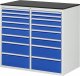 Schubladenschrank LL7.11.11 | B1145xT650xH1030mm | M-Top-22mm | 16xSchublade-TA