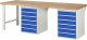 Werkbank 7516A8 | B2500xT900xH840mm | 12xSchublade-TA