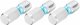 HAZET Bit 2204N-7/3 ∙ 1/4 Zoll (6,3 mm) Sechskant massiv ∙ Innen Sechskant Profil ∙ 3-teilig ∙ SW 7 mm