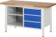 Werkbank höhenverstellbar 8462A2 | B1500xT700xH840-1040mm | 3xSchublade-VA