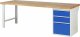 Werkbank 7507A1 | B2500xT900xH890mm | 3xSchublade-VA