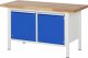 Werkbank höhenverstellbar 8465A2 | B1500xT700xH840-1040mm | 2xTür Werkbank höhenverstellbar 8465A2 | B1500xT700xH840-1040mm | 2xTür