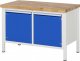 Werkbank höhenverstellbar 8465A2 | B1250xT700xH840-1040mm | 2xTür Werkbank höhenverstellbar 8465A2 | B1250xT700xH840-1040mm | 2xTür