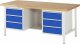 Werkbank 8554A2 | B2000xT900xH840mm | 6xSchublade-VA Werkbank 8554A2 | B2000xT900xH840mm | 6xSchublade-VA