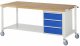 Fahrbare Werkbank 8157 | B2000xT900xH880mm | 3xSchublade-VA Fahrbare Werkbank 8157 | B2000xT900xH880mm | 3xSchublade-VA