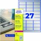 Avery Zweckform Etikett 63,5x29,6mm Typenschild 2.700 St./Pack. Avery Zweckform Etikett 63,5x29,6mm Typenschild 2.700 St./Pack.