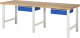 Werkbank 7001A1 | B2500xT900xH840mm | 2xSchublade-TA Werkbank 7001A1 | B2500xT900xH840mm | 2xSchublade-TA