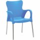 BEST Stapelsessel Maui 94140226 silber/blau 4St. BEST Stapelsessel Maui 94140226 silber/blau 4St.