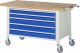 Fahrbare Werkbank 8371 | B1500xT700xH880-1080mm | 5xSchublade-TA Fahrbare Werkbank 8371 | B1500xT700xH880-1080mm | 5xSchublade-TA