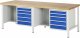 Werkbank höhenverstellbar 8454A2 | B2500xT900xH840-1040mm | 10xSchublade-VA Werkbank höhenverstellbar 8454A2 | B2500xT900xH840-1040mm | 10xSchublade-VA