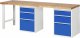 Werkbank 7508A8 | B2500xT700xH890mm | 6xSchublade-TA Werkbank 7508A8 | B2500xT700xH890mm | 6xSchublade-TA