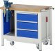 Werkbank mit Fahrgestell 8183 | B1000xT700xH880mm | 3xSchublade-TA | 1xSSK Werkbank mit Fahrgestell 8183 | B1000xT700xH880mm | 3xSchublade-TA | 1xSSK