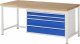 Werkbank 8361A1 | B2000xT900xH840mm | 4xSchublade-TA Werkbank 8361A1 | B2000xT900xH840mm | 4xSchublade-TA
