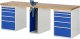 Werkbank 7511A0 | B2500xT700xH840mm | 10xSchublade-VA | 1xSSKL