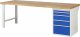 Werkbank 7511A1 | B2500xT900xH840mm | 5xSchublade-TA