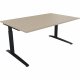 Schreibtisch Kufe Einzels. Quadrat B1600xT1000xH650-850 an/Eiche Natur Schreibtisch Kufe Einzels. Quadrat B1600xT1000xH650-850 an/Eiche Natur