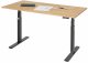 Schreibtisch adlatus 100 | B1500xT800xH650-1300mm | tiefschwarz | B-Platte-25 mm Schreibtisch adlatus 100 | B1500xT800xH650-1300mm | tiefschwarz | B-Platte-25 mm