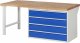Werkbank 7709A1 | B2000xT900xH840mm | 4xSchublade-VA