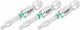 HAZET Bit 2223NSLG-T10/3 ∙ 1/4 Zoll (6,3 mm) Sechskant massiv ∙ Innen TORX® Profil ∙ 3-teilig ∙ SW T10